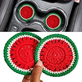 Cotton Crotchet Fruit Car Coaster Set (Summer Slice)